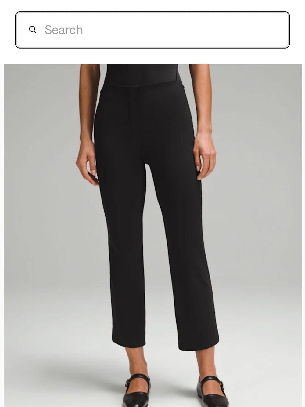 Lululemon smooth fit pull-on high rise crop trouser